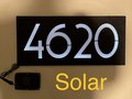 Custom Solar ThruLit Home Address Sign