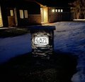 Custom Solar BackLit Home Address Sign